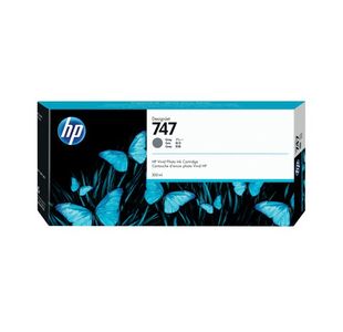 Hp P2V86A 747 Grey Ink Cartridge 300Ml