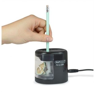 Rapesco Usb Pencil Sharpener Black
