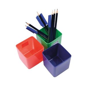 Helix Pencil Pots Assorted Pk12