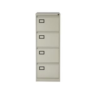 Bisley 4 Drw Flng Cabinet Goose Grey