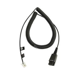 Jabra Qd To Modular Rj9 Coiled Cord