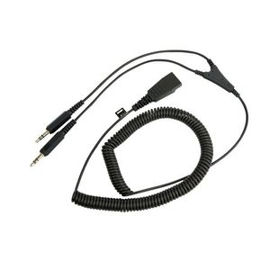 Jabra Qd Pc Cord To Dual 3.5Mm Jack