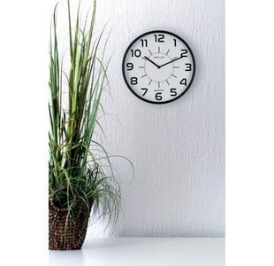 Unilux Pop Battery Clock Black