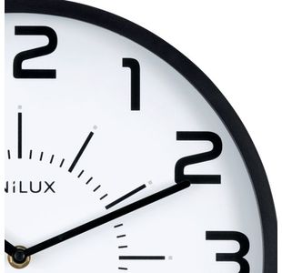 Unilux Pop Battery Clock Black