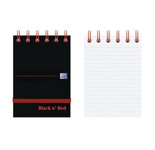 Black N Red Wire Elast Notepad A7 P5