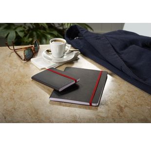 Black N Red Soft Cover Notebook A5