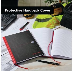 Black N Red Hb Csbound Notebk A4 Pk2