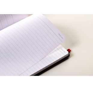 Black N Red Hard Cover Notebook A4