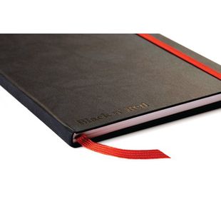 Black N Red Hard Cover Notebook A5