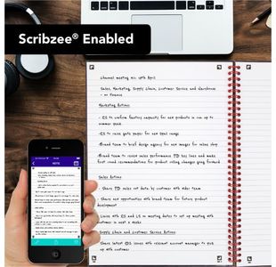 Black N Red Wire Hb Rule Ntbk A4 Pk5