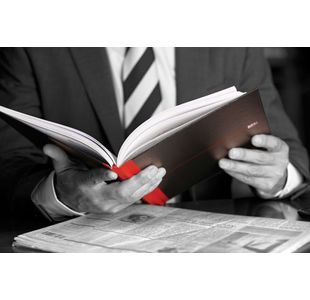 Black N Red Hb Ruled Notebook A6 Pk5