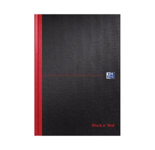 Black N Red Hb A-Z Notebook A4 Pk5