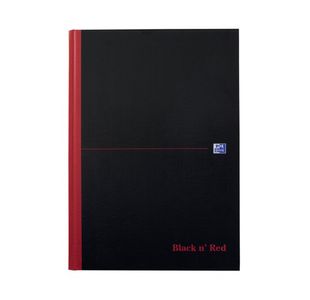 Black N Red Hb Ruled Notebook A4 Pk5