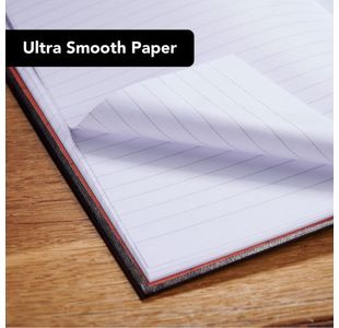 Black N Red Hb Ruled Notebook A5 Pk5