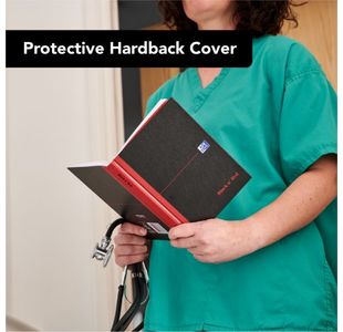 Black N Red Hb Ruled Notebook A5 Pk5