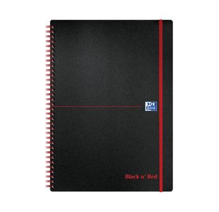 Black N Red Pp Notebook A4 Pk5