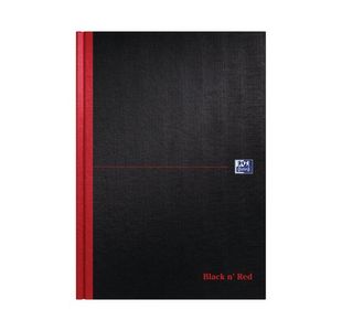 Black N Red Hb Ruled Notebook A4 Pk5