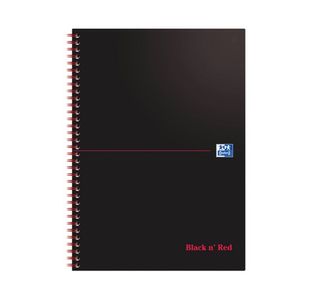 Black N Red Wire Notebook A4 Pk10