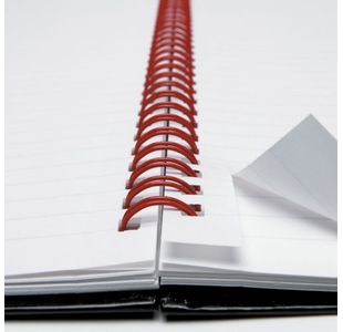 Black N Red Wire Notebook A4 Pk10