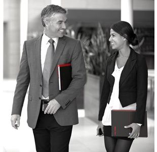 Black N Red Pp Ruled Notebook A6 Pk5