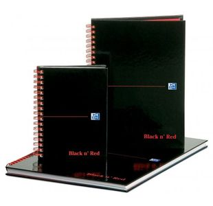 Black N Red Wire A-Z Notebook A5 Pk5