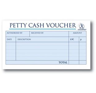 Challenge Petty Cash Pad 280X152