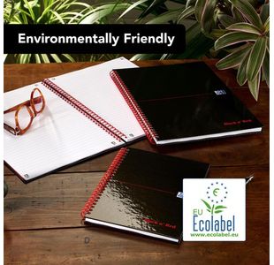 Black N Red Hb Rule Notebook A5 Pk5