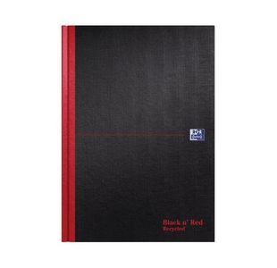 Black N Red Hb Recy Notebook A4 Pk5