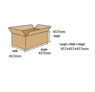 Double Wall 457X457X457Mm Cartn Pk15