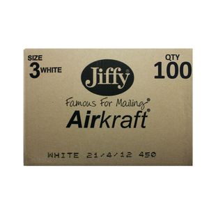 Airkraft 3 Bubble Bag Wht Pk100
