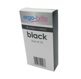 Ergo-Brite Dwipe Markr Grip Blk Pk10