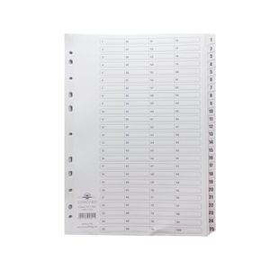 Concord Index A4 1 To 200 Clear