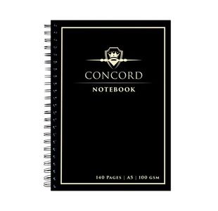 Concord A5 Jotta Notebook 140Pg Blk