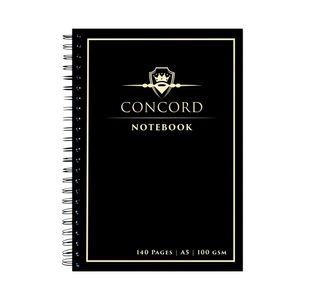 Concord A5 Jotta N/Book 140Pg Bk Pk5