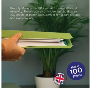 Guildhall Sq Cut Fldr Fc Green Pk100