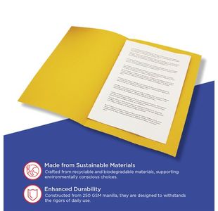 Guildhall Sq Cut Fldr Fc Ylw Pk100