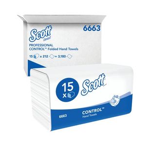 Scott Perform Hand Towel 1Ply White