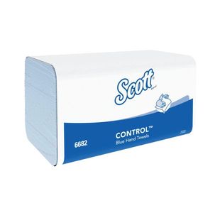 Scott Cntl V Fold Twl 1 Ply Blu Pk15