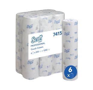 Scott L20 Hygiene Couch Roll Wht Pk6