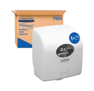 Aquarius Slimrll Towel Dispenser Wht