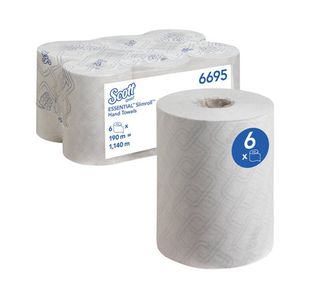 Scott Slimroll 1 Ply White 190M Pk6