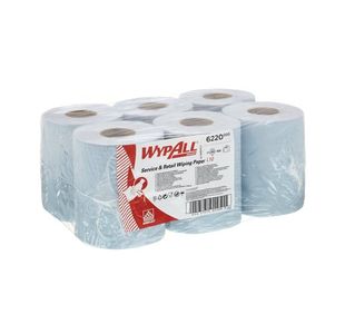 Wypall L10 Cf Roll 1Ply Blu Pk6 6220