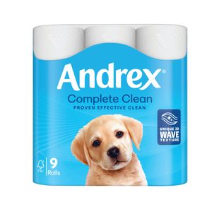 Andrex Complete Clean Wc Roll Pk9