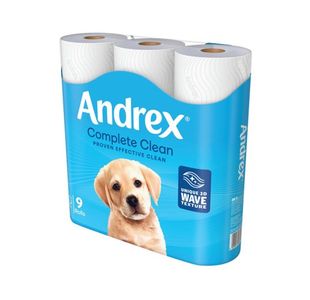 Andrex Complete Clean Wc Roll Pk9