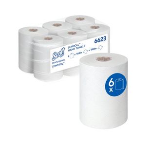 Scott Control Hand Towel Rolls Pk6