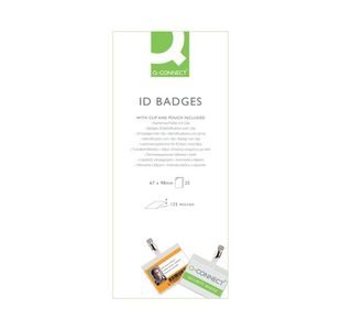 Q-Connect Hot Lam Id Badge Pk25