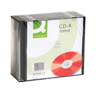 Q-Connect Cd-R 700Mb Slim Case P10