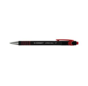 Q-Connect Lamda Ball Pen Red Pk12