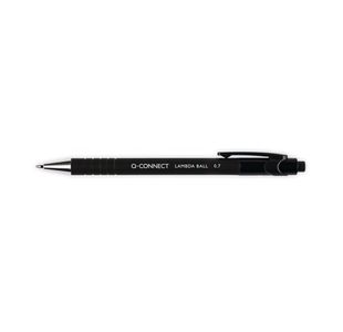 Q-Connect Lamda Ball Pen Black Pk12