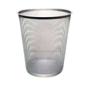 Q-Connect Mesh Waste Basket Slv